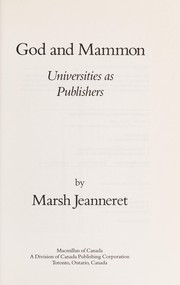 Cover of: God and mammon: universities as publishers