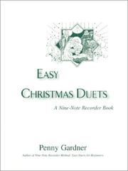 Cover of: Easy Christmas Duets: A Nine-Note Recorder Book