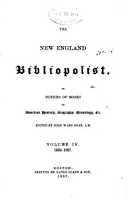 Cover of: The New England bibliopolist