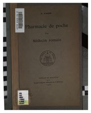 Cover of: Pharmacie de poche d'un Médecin romain