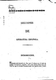 Cover of: Lecciones de literature española, esplicadas en el Ateneo Cientifico, Literario y Artístico.
