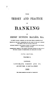 Cover of: The Theory and Practice of Banking