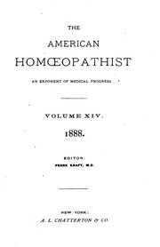 Cover of: The American Homoeopathist | 