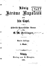 Cover of: König Jérôme Napoleon und sein Capri.: Historisch-humoristischer roman