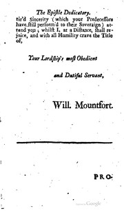 Cover of: Six plays, written by Mr. Mountfort. In two volumes. ... by Mountfort, William