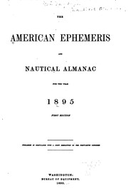 Cover of: The American Ephemeris and Nautical Almanac by Nautical Almanac Office, Great Britain Nautical Almanac Office