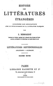 Cover of: Histoire des littératures étrangères considérées dans leurs rapports avee le développement de la littérature frana̧ise