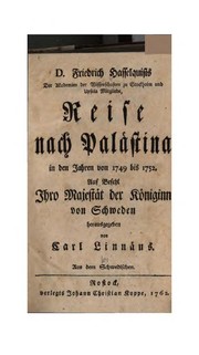 Cover of: D. Friedrich Hasselquists ... Reise nach Palästina in den jahren von 1749 bis 1752