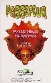 Cover of: Dans les dedales des fantomes by Richard Petit
