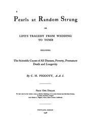 Cover of: Pearls at Random Strung; Or, Life
