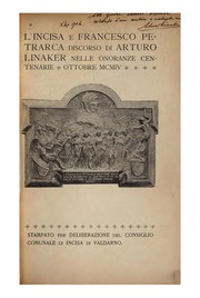 Cover of: L'Incisa e Francesco Petrarca: discorso by 