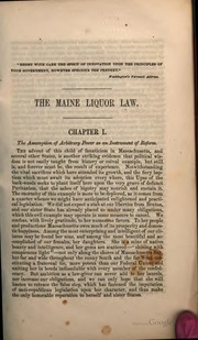 Cover of: A resurrection of the blue-laws; or, Maine reform in temperate doses. | 