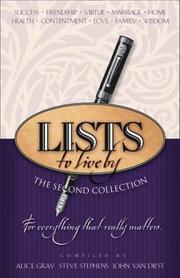 Cover of: Lists to Live By by 