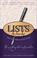 Cover of: Lists to Live By
