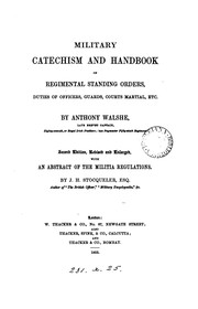 Cover of: Military catechism and handbook [&c.] revised by J.H. Stocqueler | 
