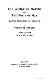 Cover of: [The  works of Theodore Parker]