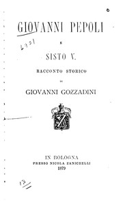 Cover of: Giovanni Pepoli e Sisto V.: racconto storico