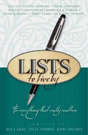 Cover of: Lists to Live By: The Third Collection: For Everything That Really Matters (Lists to Live By)