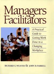 Cover of: Managers as facilitators by Richard G. Weaver