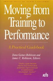 Cover of: Moving from training to performance: a practical guidebook