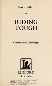 Cover of: Riding Tough | Jim Busbee