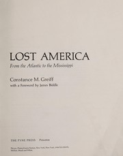 Cover of: Lost America by Constance M. Greiff
