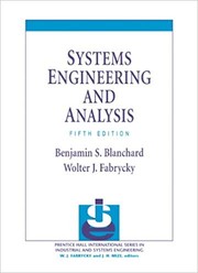 Cover of: Systems engineering and analysis
