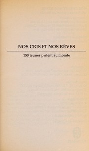 Cover of: Nos cris et nos reves by Jean-Guy Roy