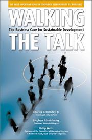 Cover of: Walking the Talk by Chad Holliday, Stephan Schmidheiny, Philip Watts