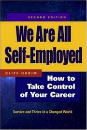 Cover of: We are all self-employed by Cliff Hakim, Cliff Hakim