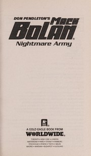 Cover of: Nightmare army | Don Pendleton