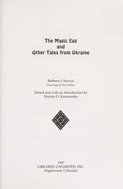 Cover of: The Magic Egg & Other Tales from Ukraine. by Barbara J. Suwyn