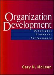 Cover of: Organization Development by Gary N. McLean, Gary N. McLean