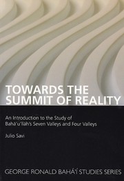 Cover of: Towards the Summit of Reality by Julio Savi
