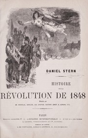 Cover of: Histoire de la révolution de 1848