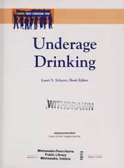 Cover of: Underage drinking