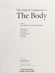Cover of: The Oxford companion to the body