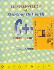 Cover of: Starting Out with C++ (3rd Edition) | Tony Gaddis