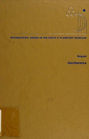 Cover of: Geothermics