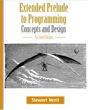 Cover of: Extended Prelude to Programming by Stewart Venit