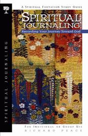 Cover of: Spiritual journaling by Richard Peace