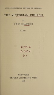 Cover of: The Victorian Church | Owen Chadwick