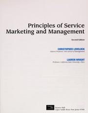 Cover of: Principles of service marketing and management by Christopher H. Lovelock