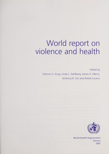 the world report on violence and health