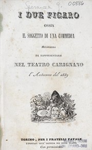 Cover of: I due Figaro, ossia, Il soggetto di una commedia by Felice Romani