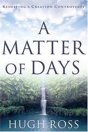 Cover of: A Matter of Days by Hugh Ross