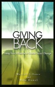 Cover of: Giving Back: Using Your Influence to Create Social Change