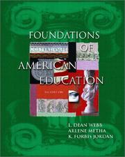 Cover of: Foundations of American education