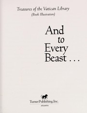 Cover of: And to every beast.