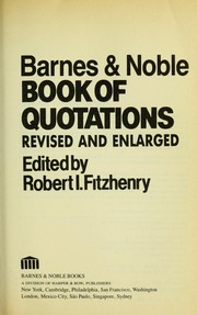 Cover of: Barnes & Noble book of quotations | 